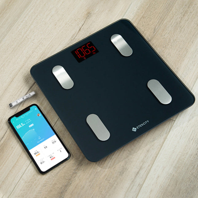 Etekcity Smart Scale for Body Weight, Black & Etekcity Smart Blood Pressure Monitor, White Bundle