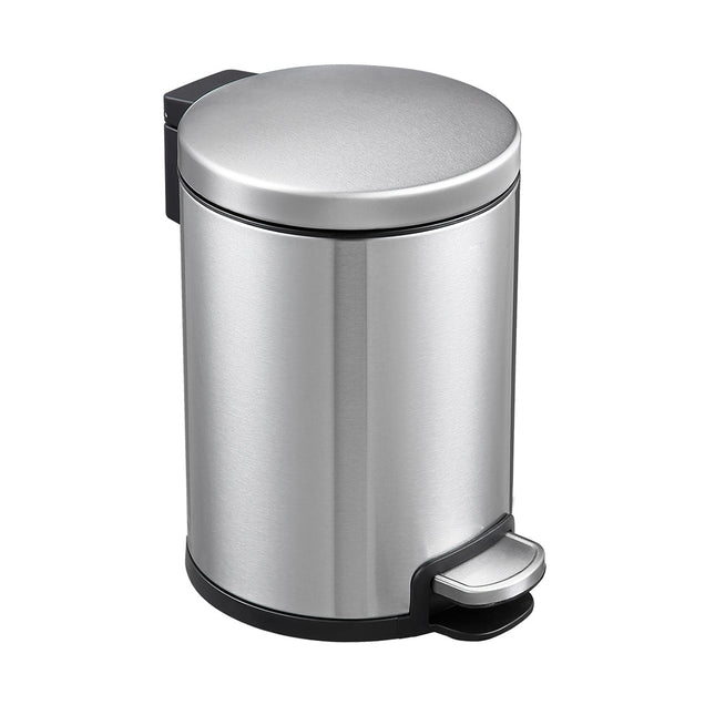Round Soft Closing Stainless Steel PEDAL Bin- 3L