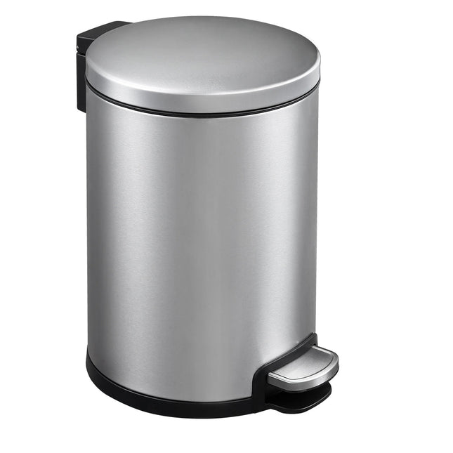 Round Soft Closing Stainless Steel PEDAL Bin - 6L