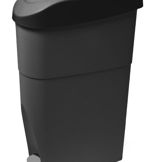 Sanitary Bin with Paddle Black and Gray - 18L
