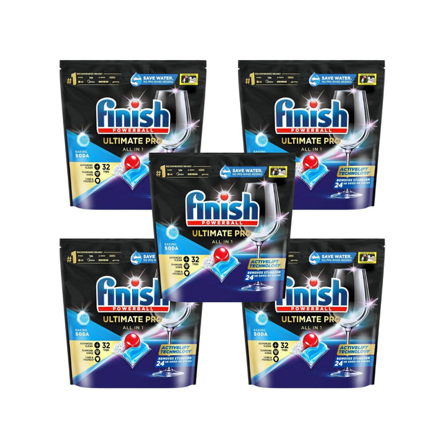 Finish Ultimate Pro 160 Baking Soda Dishwasher Tablets-1973194184147996672