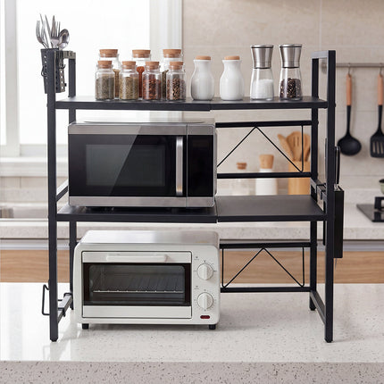 Toque Microwave Shelf 3 Tier  Adjustable Extendable Kitchen Storage Rack Stand-2061251871129079815