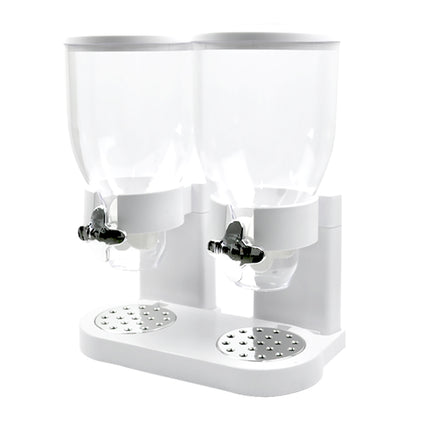 TOQUE Double Cereal Dispenser Dry Food White-1973194008834478080
