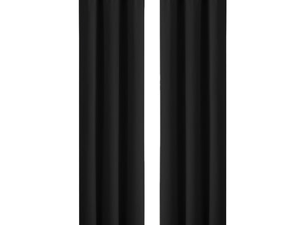 2x Blockout Curtains Panels 3 Layers Black-1942353378260684800