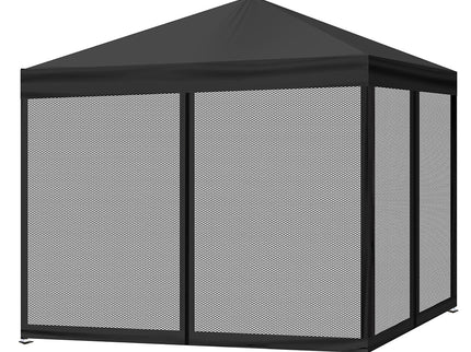 Mountview Gazebo Pop Up Marquee Outdoor Black-1864184684779540480