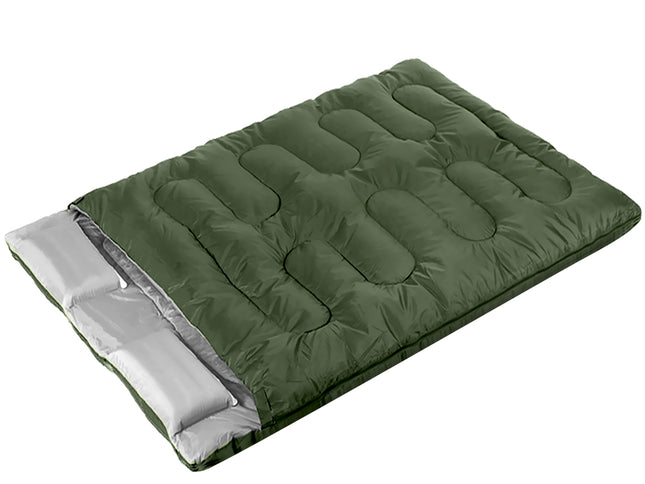 Mountview Sleeping Bag Double Bags Outdoor Army Green-1864184696259350528