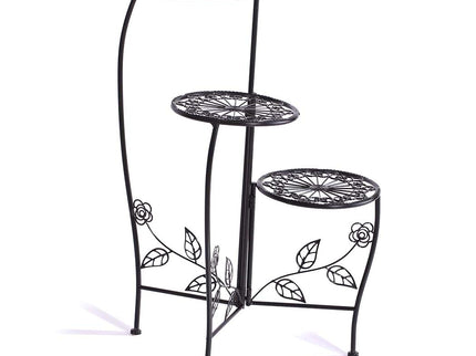Plant Stand Outdoor Indoor Flower Pots Black-1894516825778163712