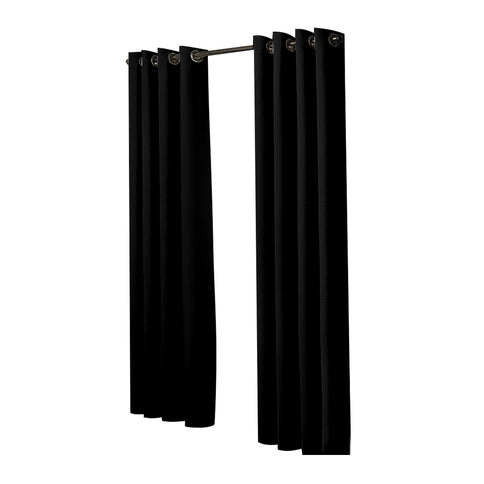 2x Blockout Curtains Panels 3 Layers Black-1910113265929818113