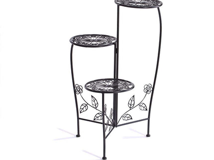 Plant Stand Outdoor Indoor Flower Pots Black-1894516825778163713