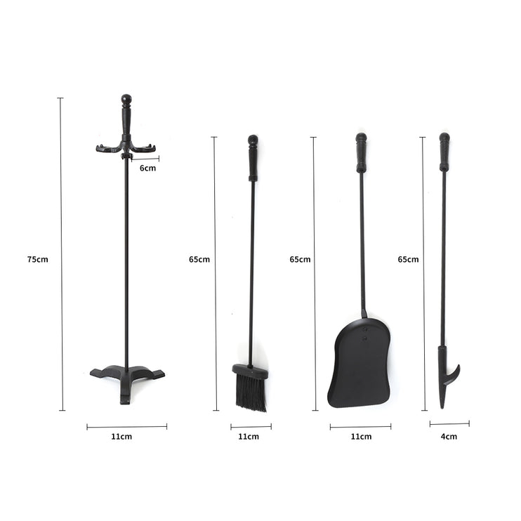 Traderight Fireplace Tool Set 4 PC Fire-1973193878978826242