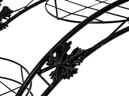 Levede Plant Stand Outdoor Indoor Metal Black-1864184706929659907