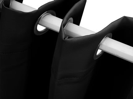 2x Blockout Curtains Panels 3 Layers Black-1910113265929818115