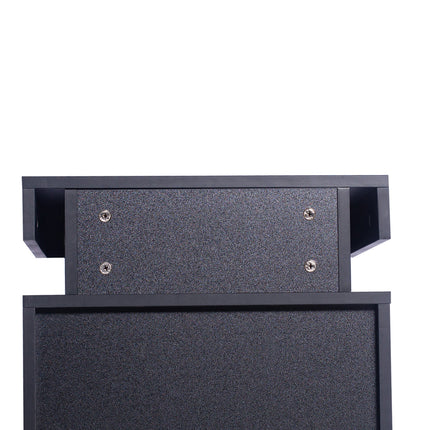 Levede Bedside Tables Side Table 2 Drawers Black-1973193865179566084