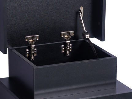 Levede Bedside Tables Side Table 2 Drawers Black-1910113068461985797
