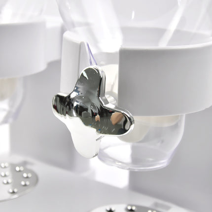 TOQUE Double Cereal Dispenser Dry Food White-1973194008834478086