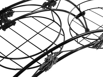 Levede Plant Stand Outdoor Indoor Metal Black-1864184706929659910