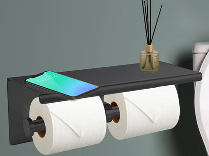 Toilet Paper Holder Double Roll Stainless-1910112223666245639