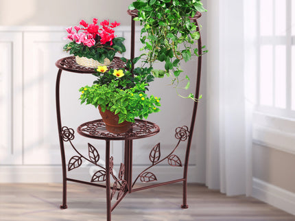 Plant Stand Outdoor Indoor Flower Pots Bronze-1894516826084347911
