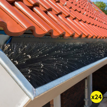 Lambu 24Pcs Gutter Brush Guard 92x10cm-1954802676734758919