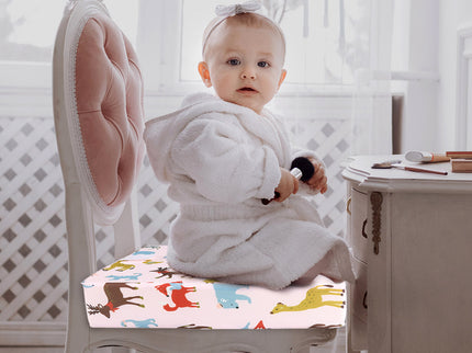 Kid Chair Cushion High Seat Pad Baby Pink-1910113090603716615