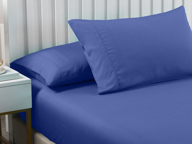 Royal Comfort Bamboo Cooling 2000TC 3-Piece Combo Set - Double -Royal Blue-1951134874303860738