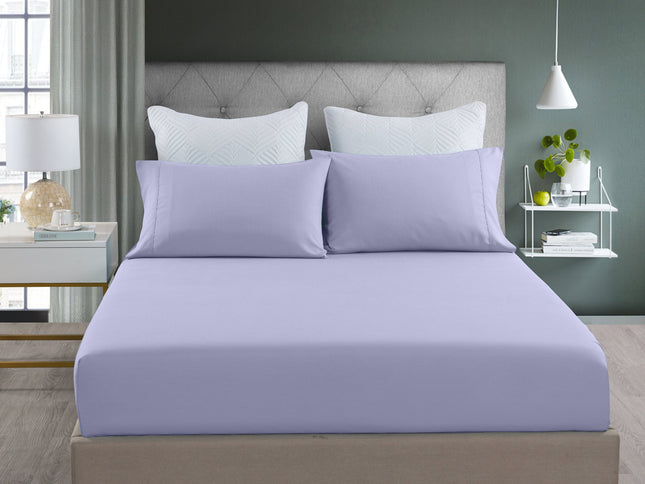 Royal Comfort Bamboo Cooling 2000TC 3-Piece Combo Set - Queen-Lilac Grey-1951134875599900673
