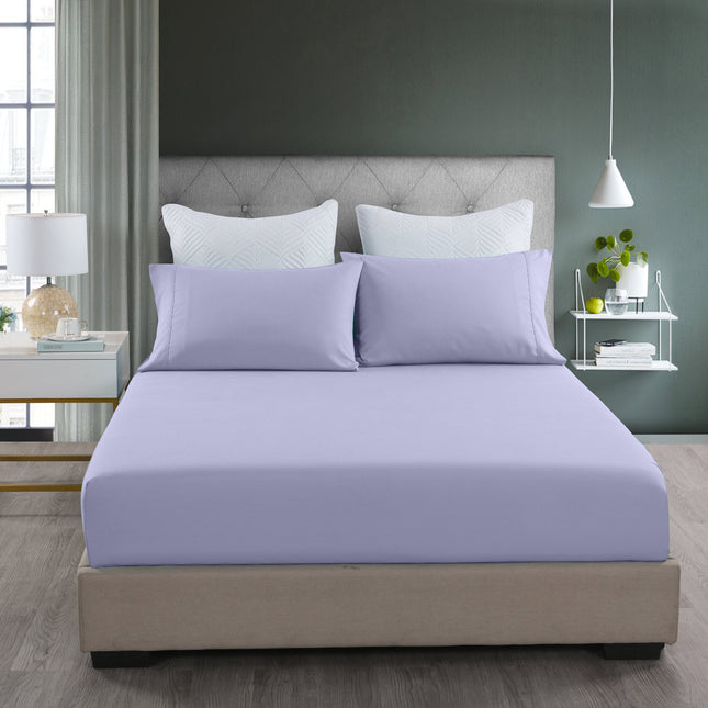 Royal Comfort Bamboo Cooling 2000TC 3-Piece Combo Set - Queen-Lilac Grey-1951134875599900673