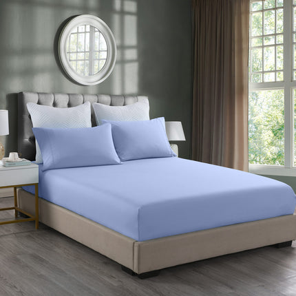 Royal Comfort Bamboo Cooling 2000TC 3-Piece Combo Set - King-Light Blue-1951134876497481728