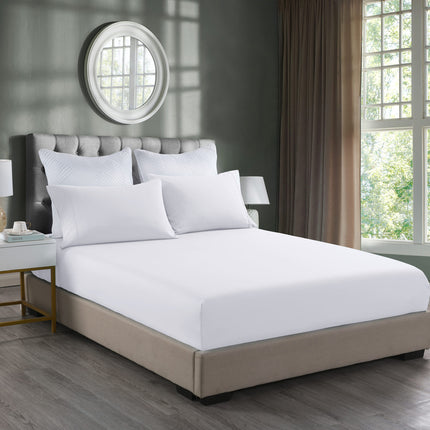 Royal Comfort Bamboo Cooling 2000TC 3-Piece Combo Set - King-White-1951134877105655808
