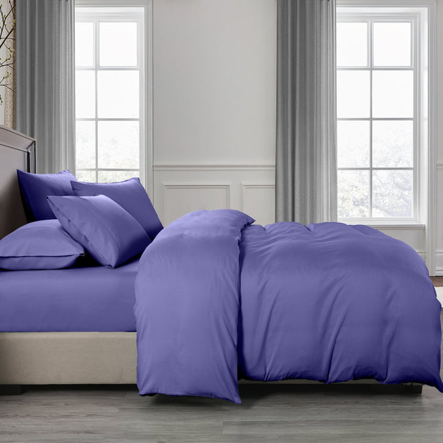 Royal Comfort Bamboo Cooling 2000TC Quilt Cover Set - Queen - Royal Blue-1951134828212654082