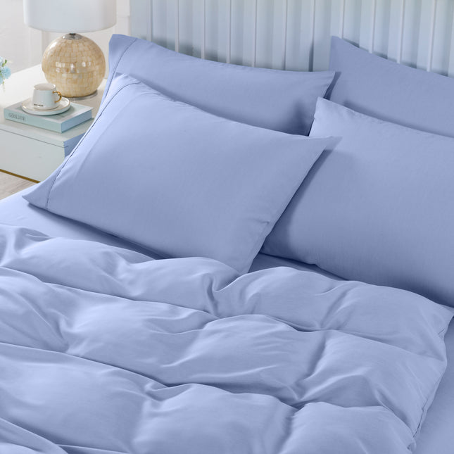 Royal Comfort Bamboo Cooling 2000TC 6-Piece Combo Set -Double-Light Blue-1951134844398473218