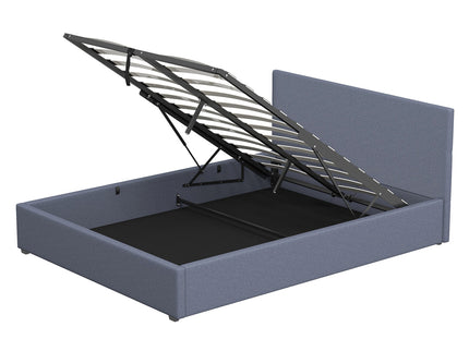 Milano Luxury Gas Lift Bed with Headboard (Model 1) - Charcoal No.35 - King Single-1917365877624410112