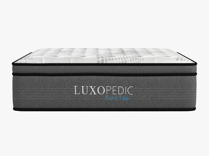 Luxopedic Pocket Spring Mattress 5 Zone 32CM Euro Top Memory Foam Medium Firm-1917365881638359046