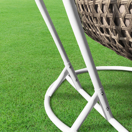 Arcadia Furniture 2 Seater Rocking Egg Chair - Oatmeal and Grey-1951134907258507271