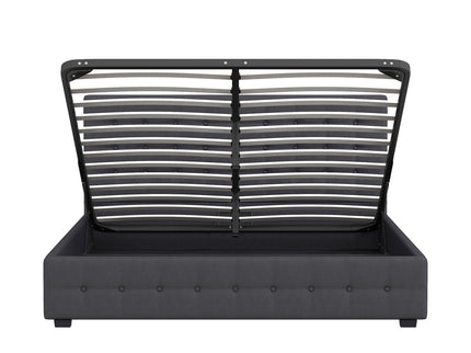 Milano Decor Eden Gas Lift Bed - Dark Grey - Queen-1917365878706540551
