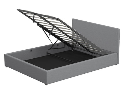 Milano Luxury Gas Lift Bed with Headboard (Model 1) - Grey No.28 - King-1917365879453126656