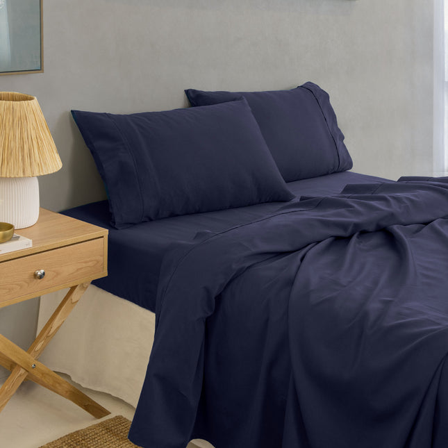 Royal Comfort - Balmain 1000TC Bamboo cotton Sheet Sets (Queen) - Royal Blue-1951134877931933697