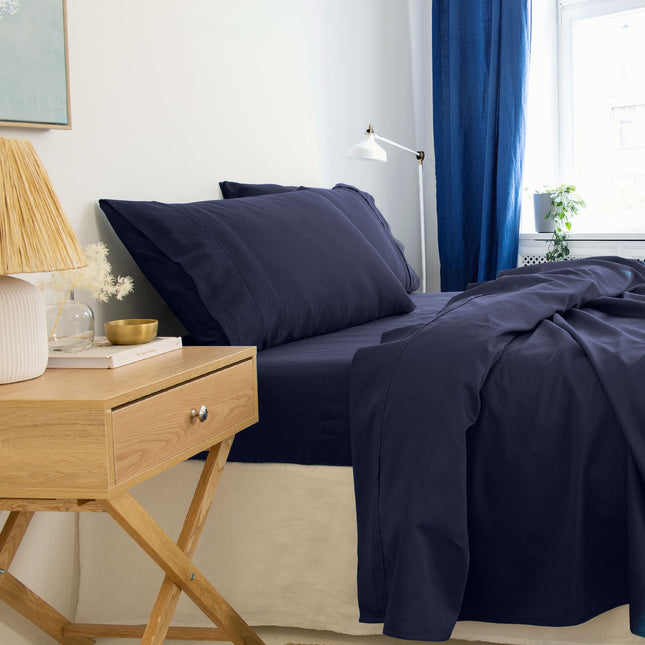 Royal Comfort - Balmain 1000TC Bamboo cotton Sheet Sets (Queen) - Royal Blue-1951134877931933698