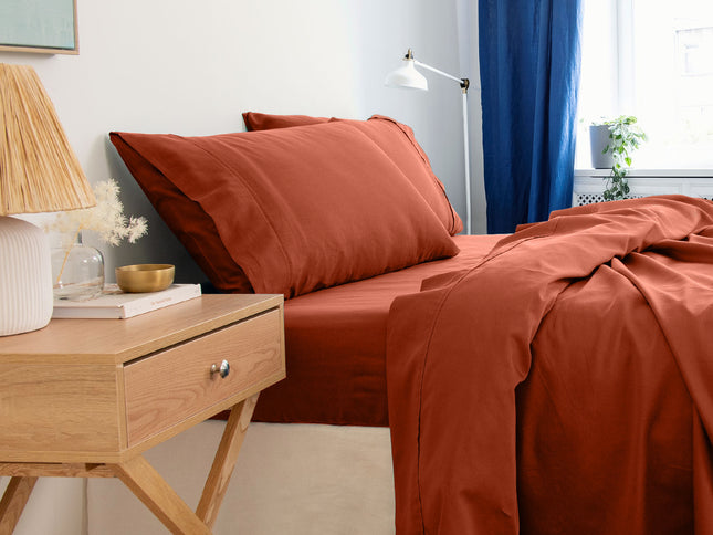 Royal Comfort - Balmain 1000TC Bamboo cotton Sheet Sets (King) - Cinnamon-1951134878531719170