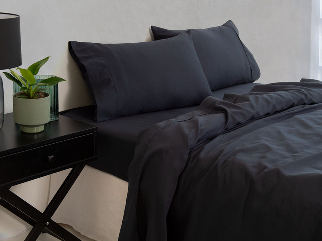 Royal Comfort - Balmain 1000TC Bamboo cotton Sheet Sets (King) - Charcoal-1951134879303471105