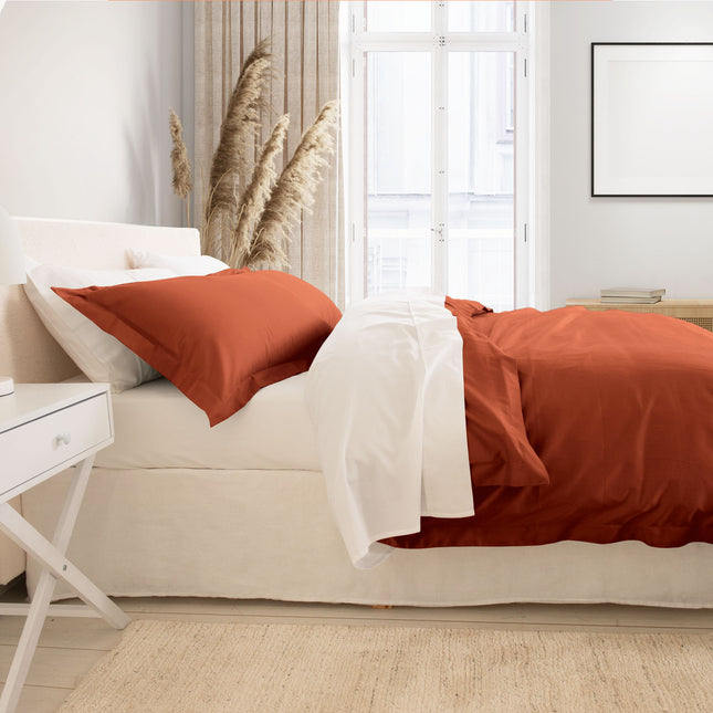 Royal Comfort - Balmain 1000TC Bamboo cotton Quilt Cover Sets (Queen) - Cinnamon-1951134829278007298