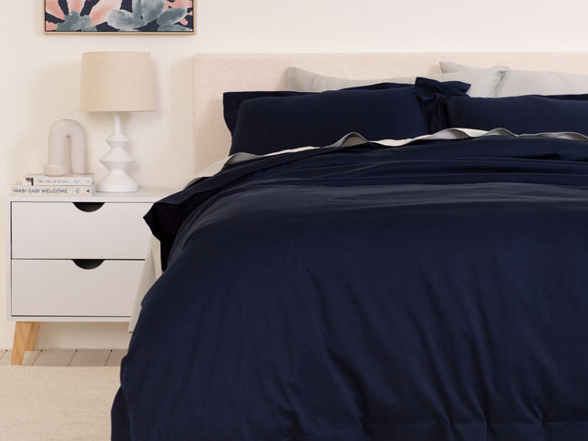 Royal Comfort - Balmain 1000TC Bamboo cotton Quilt Cover Sets (Queen) - Royal Blue-1889884813972869120