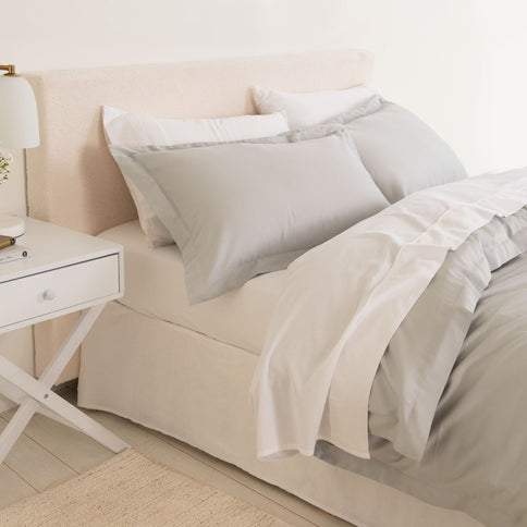 Royal Comfort - Balmain 1000TC Bamboo cotton Quilt Cover Sets (Queen) - Cool Grey-1889884814128058369