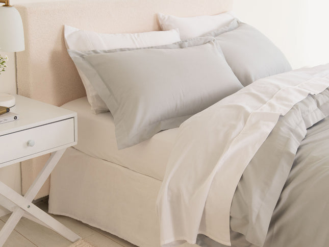 Royal Comfort - Balmain 1000TC Bamboo cotton Quilt Cover Sets (Queen) - Cool Grey-1951134829844238337