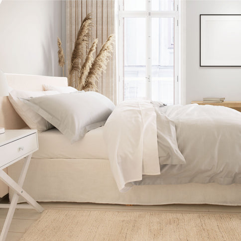 Royal Comfort - Balmain 1000TC Bamboo cotton Quilt Cover Sets (Queen) - Cool Grey-1889884814128058370