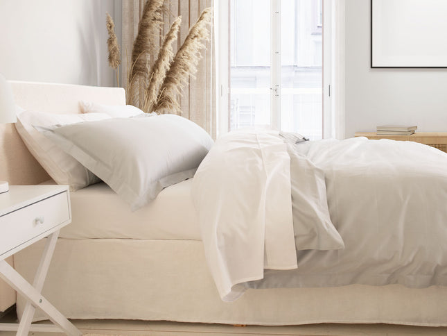 Royal Comfort - Balmain 1000TC Bamboo cotton Quilt Cover Sets (Queen) - Cool Grey-1951134829844238338