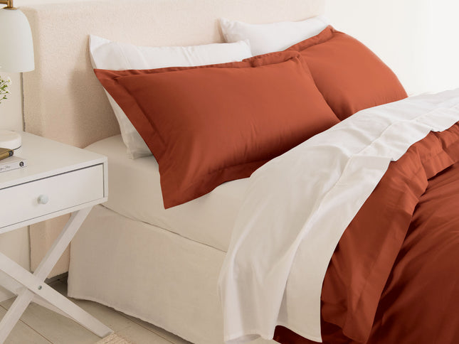 Royal Comfort - Balmain 1000TC Bamboo cotton Quilt Cover Sets (King) - Cinnamon-1889884814430048257