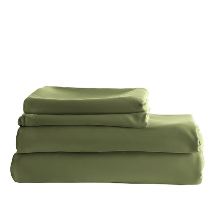 Royal Comfort - Balmain 1000TC Bamboo cotton Quilt Cover Sets (King) - Olive-1951134830389497862