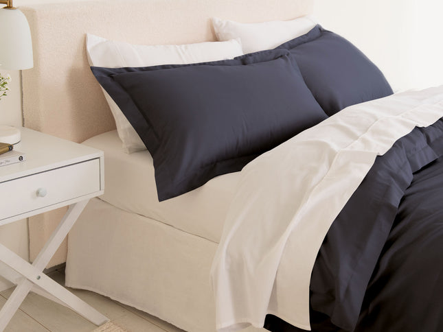 Royal Comfort - Balmain 1000TC Bamboo cotton Quilt Cover Sets (King) - Charcoal-1951134830909591553