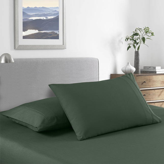Royal Comfort Bamboo Cooling 2000TC Sheet Set Queen - Olive-1951134879680958465